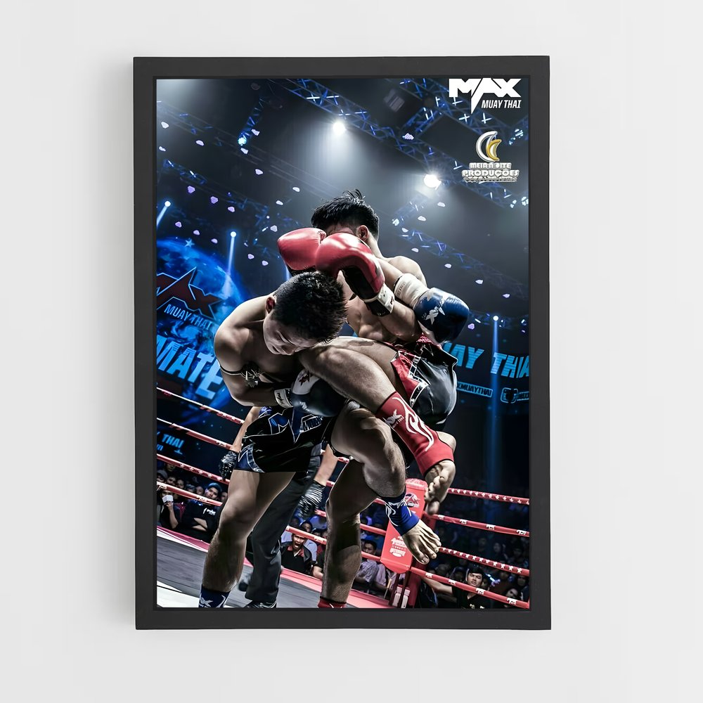 Poster Combat Thaï – affiche Muay Thai (vue 2)